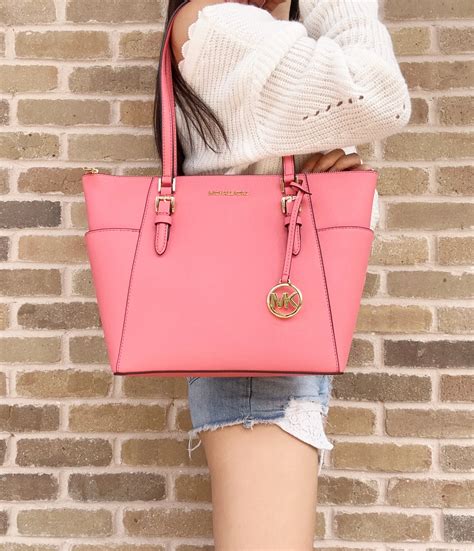 women michael kors pink bag|Michael Kors large pink tote.